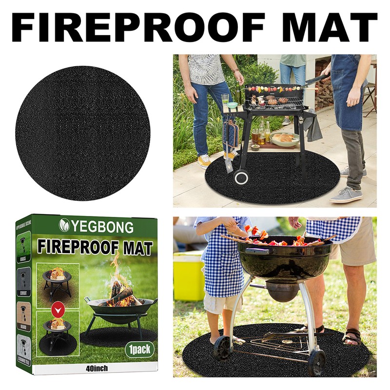 Fire Pit Mat Under Grill Mat Round Grill Mat Outdoor