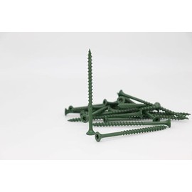 Professional All Purpose Deck Screws #9 x 3”, 40 Count/7.93oz, 1500 Hours SST, ACQ-Compatible, Outdoor Screw for Various Wood, Torx/Star Drive Head Screw, Green.