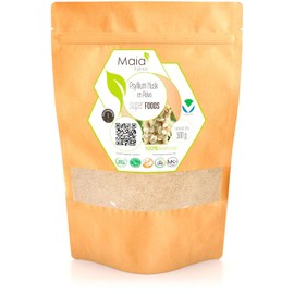 Psyllium Husk en Polvo 100% Natural (500 g) | Fibra Soluble de Alta Pureza | Apoyo Digestivo y Saciedad | Sin Gluten | Maia Orgánicos
