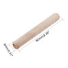 sourcing map 0.31"x2.36"(8x60mm) Wooden Dowel Pin Wood Kiln Dried Fluted