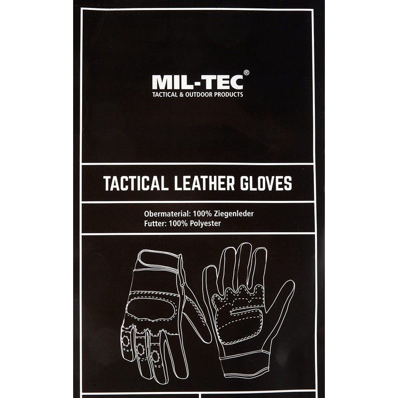 Knuckle protection Security Police LEATHER TACTICAL GLOVES (XL)