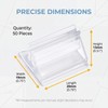 50 Pack Clear Acrylic Place Card Holders, Photo Holders For