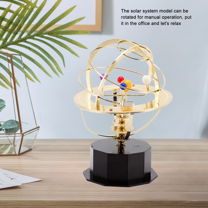 Agatige Solar System Model, Metal Solar System Planetarium Mechanical Rotatable