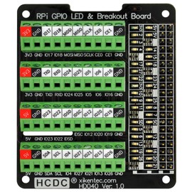 RPi GPIO Status LED & Terminal Block Breakout Board HAT for Raspberry Pi A+ 3A+ B+ 2B 3B 3B+ 4B