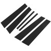 6PCS Door Window B C Pillar Cover Trim Glossy Black