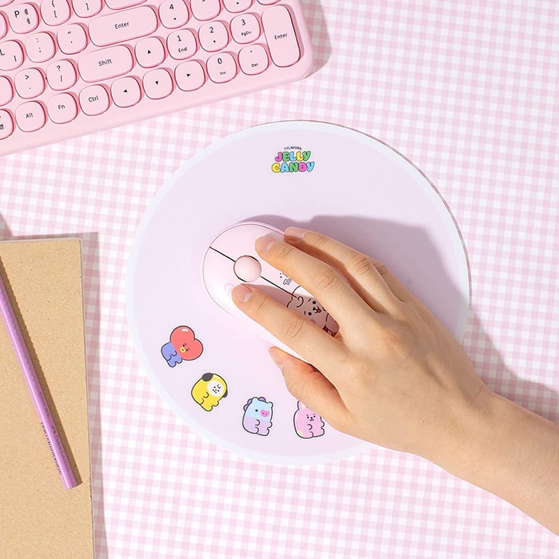 ROYCHE BTS Inspired Characters Multi Pairing Wireless Mouse, Little Buddy