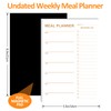 Weekly Meal Planner - 2 Pack Undated Tear-off Sheets, Magnetic