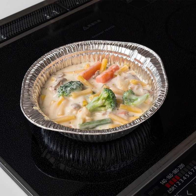 Aluminum Foil Pot, IH Round, 6.7 inches (17 cm)
