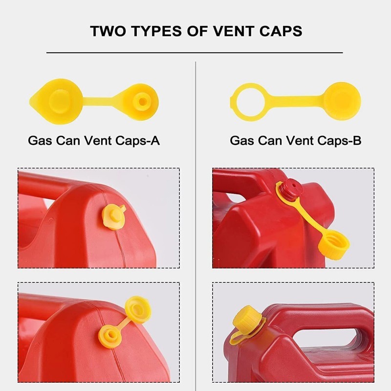 Unbranded Replacement Gas Can Spout Nozzle Vent Kit for Plastic