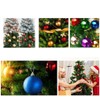 ZANZER 24Pcs 40mm Shiny Silver Christmas Tree Balls, Shatterproof Plastic