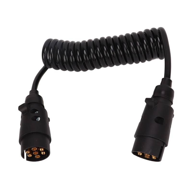 2m Trailer Light Board Extension Cable 7Pin Plug Socket Adapter