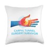 Carpal Tunnel Surgery Survivor Throw Pillow