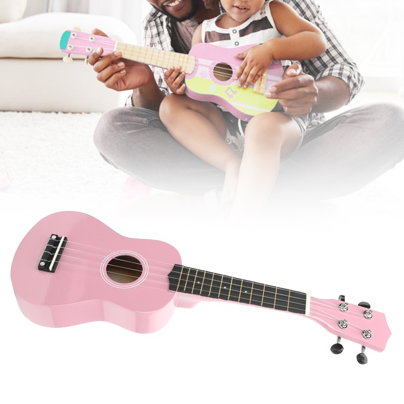 21 Inch Ukulele Set Glossy Bright Soft String Orchestral Instrument