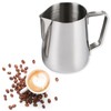 Liroyal Milk Pitcher 350ml Milk Jug Stainless Steel Latte Art
