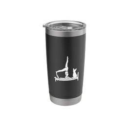 Funny Reformer Pilates with French Bulldog Stainless Steel Insulated Tumbler