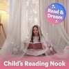 Bed Canopy for Girls Bed with Glowing Stars - Princess