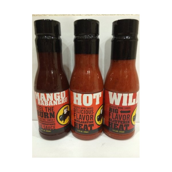 Buffalo Wild Wings Sauce Bundle - Mango Habanero, Wild, Hot