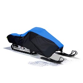 Savvycraft Snowmobile Cover Compatible with 2015 Polaris Pro RMK 800 Terrain Dominator Series 163in, Blue/Black Color