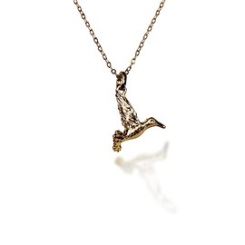 JARDÍN DE MATATENA joyería | Dije COLIBRÍ | elaborado baño de oro de 18K | incluye cadena de regalo | producto hecho a mano