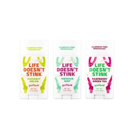 Natural Deodorant By Stinkbug, All Natural Deodorant with Coconut Oil and Natural Scents, Summer Variety Scents 3 Pack