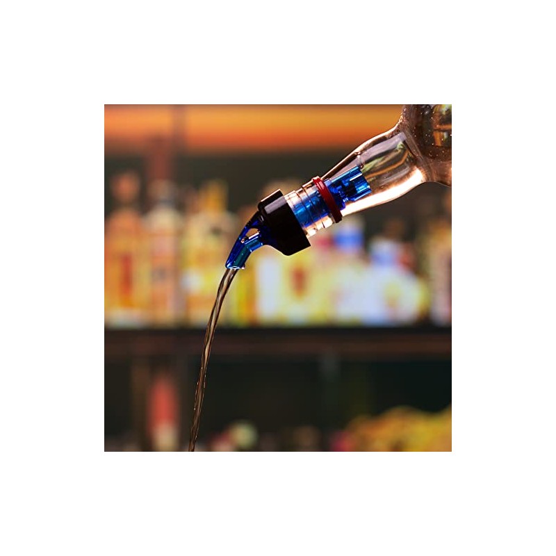 bar@drinkstuff Exacto Pourer Blue 25ml Pack of 12, DS56