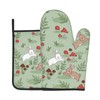 Oplp Cute Rabbit and Mushroom Oven Mitts and Pot Holders