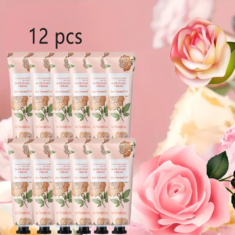 Crema De Manos L Pink 12 Unidades Hidratante Nutritiva Trave