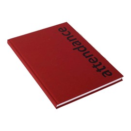 A4 Hardback Attendance Register Book - Attendance Record Book - Visitor Log Sign in Book - Agenda