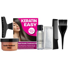 Keratin Easy - Salon Quality Home Keratin Treatment Brazilian Blow Dry Straight Hair Contains Everything You Need