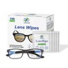 VisClear Lens Wipes for Eyeglasses, 100 Counts, Extra Moist Individually