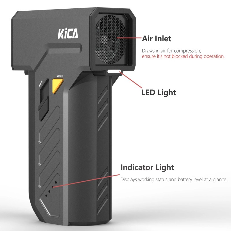 KICA Electric Powerfull Air Duster Blower for Car Detailing Tool