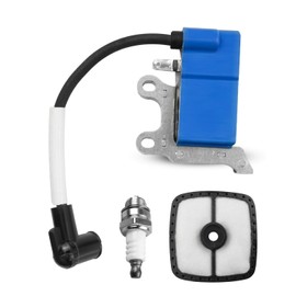 Ignition Coil Kit Fit for Echo SRM-2320T SRM-225 Shindaiwa GT-225L T-235 RedMax BZ25 Tanaka TBC-230 with Spark Plug and Air Filter，Replace A411001690 A10070