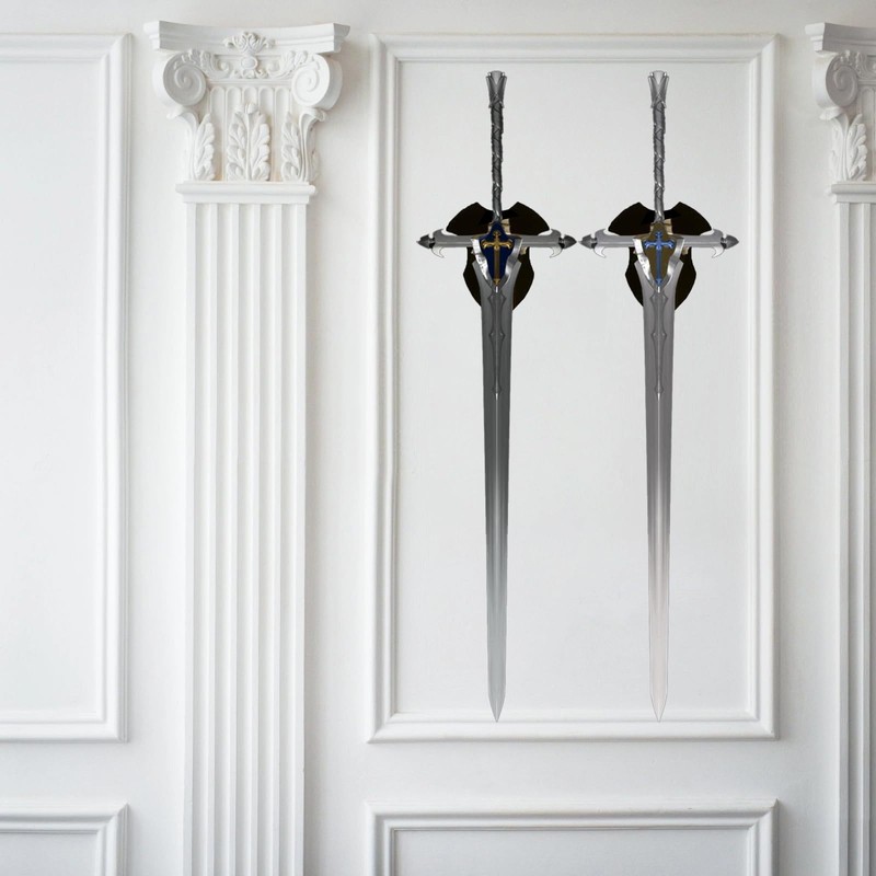 NIYATA Pack of 2 Acrylic Sword Wall Mounts, Black, Sword