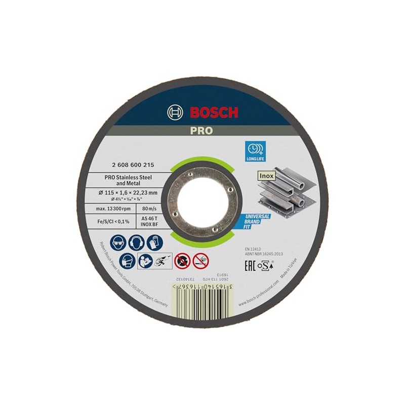 Bosch 2608600215 Inox Straight Cutting Disc
