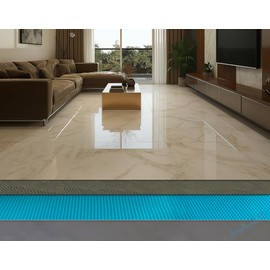 Bardalas Uncoupling Waterproofing Membrane Roll, 54 Sq Ft (3.3 Ft x 16.4 Ft), 1/8'' Anti-Fracture Mat, Crack Isolation Flooring Underlayment for Bathroom Floor Tile, Subfloor