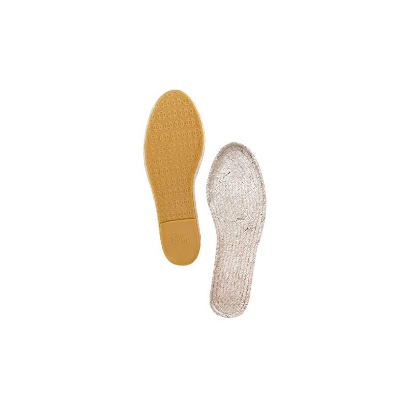 Prym Size 39 Espadrille Soles, Jute/Rubber, Natural, 26 x 10