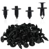 BOXOB 120pcs Plastic Fender Liner Clips Body Rivets, 4 Styles