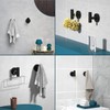 SOCONT Towel Hooks for Bathrooms Wall Mount, 6 Pack Matte