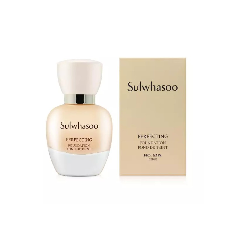 Sulwhasoo 설화수 파운데이션 퍼펙팅 35ml 21N호 베이지 커버 밀착 저자극