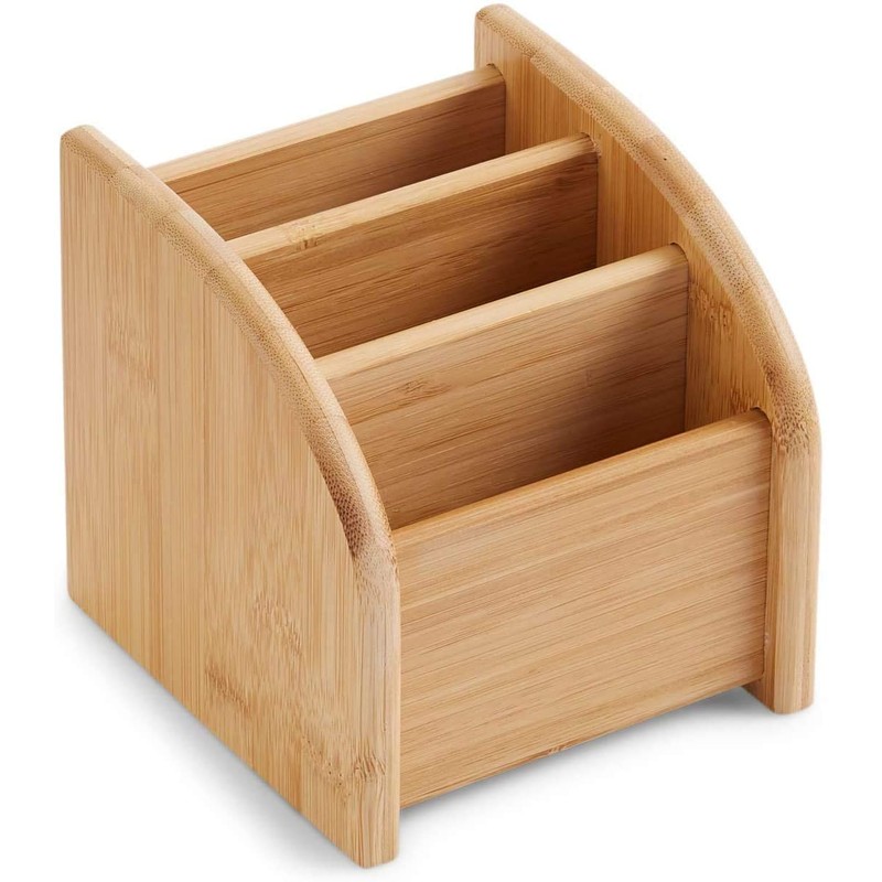 Kozy Kitchen Bamboo Mini Desk Organizer, 3-Tier Office & Vanity