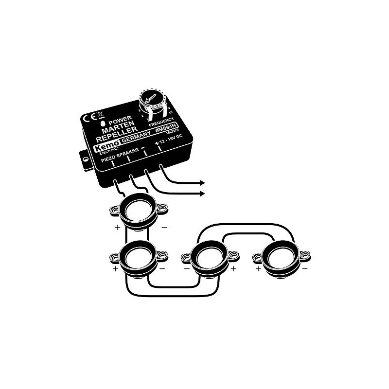 Kemo M094N Marten Stopper Repels Marten and Other Rodents with
