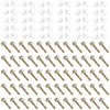 60 PCS Hex Head Self Drilling Screws with Plastic Caps,