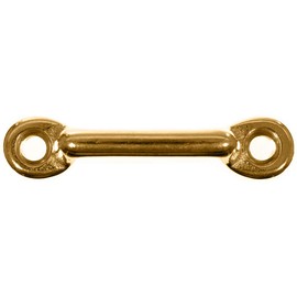 West Coast Paracord Brass Footman Loop – 1 inch – Straps and Cord – Covers, Tarps, Canopies (5 Pack)