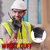 HANDLANDY Fingerless Work Gloves for Men, Half Finger Work Glove,