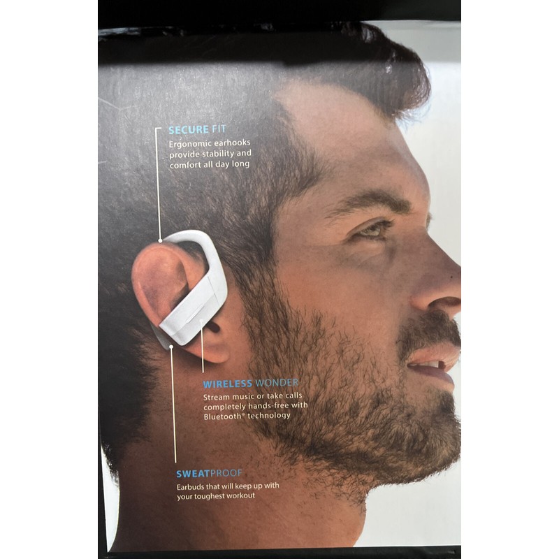 None Brookstone Sport Charge True Wireless Earbuds Sweat-Proof / Noise-Reducing