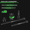 TecoTek 19-Piece 1/4" Drive Shallow Magnetic Impact Socket Set, Metric,