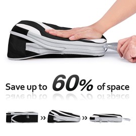 Joyoldelf Compression Suitcase Oragnizer Set - 7-Piece Compression Packing Cubes, Lightweight Packing Cubes, Travel Packing Bags, Clothes Bags for Backpack, Travel Essentials Suitcase Organiser -