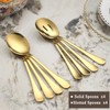 Gold Serving Spoons 8 Pieces, ReaNea Stainless Steel Serving Utensils