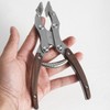 Flat Pliers Wooden Handle Alloy Steel Mouth 38mm Jaw Width