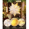 Luxspire 5 Pack Christmas Paper Star Lantern, 17.7” Hanging Paper